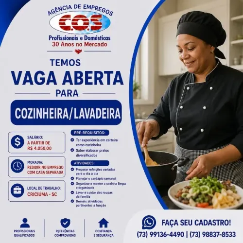 Doméstica para Crisciúma