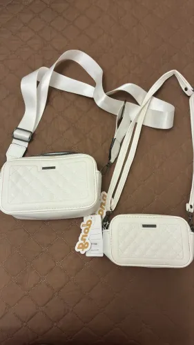 Conjunto de Bolsas Femininas Brancas Miss Dong