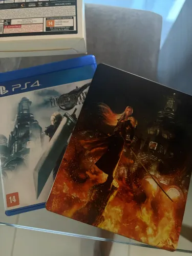 Jogo de ps4 Final fantasy 7 Remeke edição steelbox 