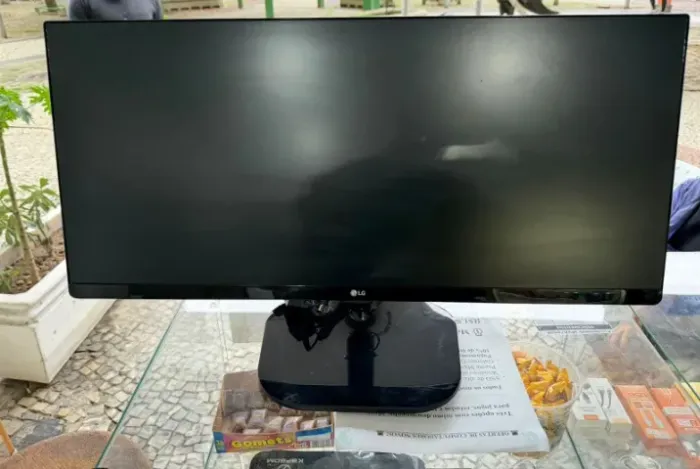Monitor Lg 25um58 25 Preto 2560x1080 Ultrawide Usado 