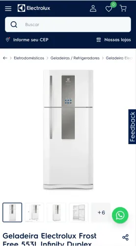 Geladeira Electrolux Frost Free 553L Infinity Duplex Branca (DF82)