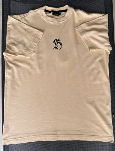 camisa oversized bege