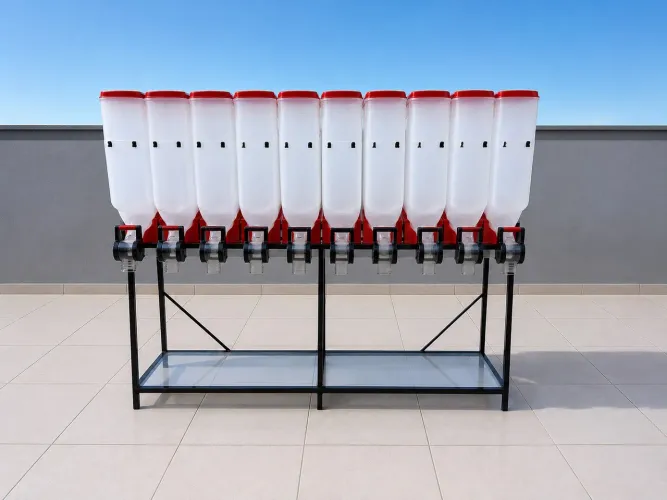 Dispenser para Ração/Grãos 10 Módulos - 20kg