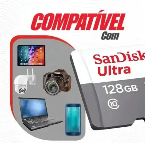Cartão de Memória 128GB SanDisk ULTRA ORIGINAL