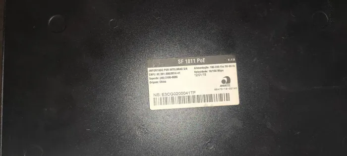 CFTV - NVRD 1216 e SWITCH SF 1811PoE