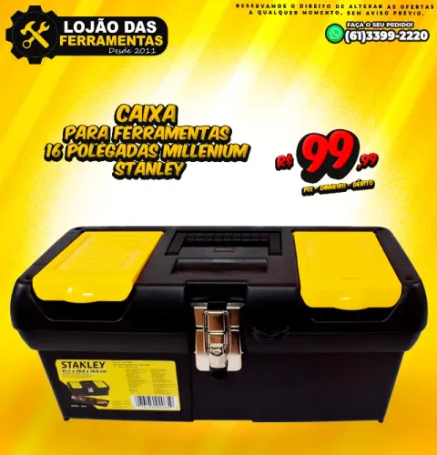 Caixa Para Ferramentas 16 Polegadas Millenium Stanley