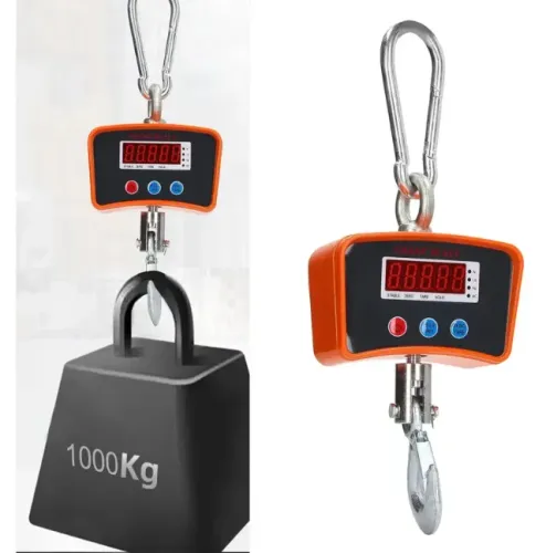 Balança Suspensa Digital Portátil 1000kg Com Gancho Com Lcd