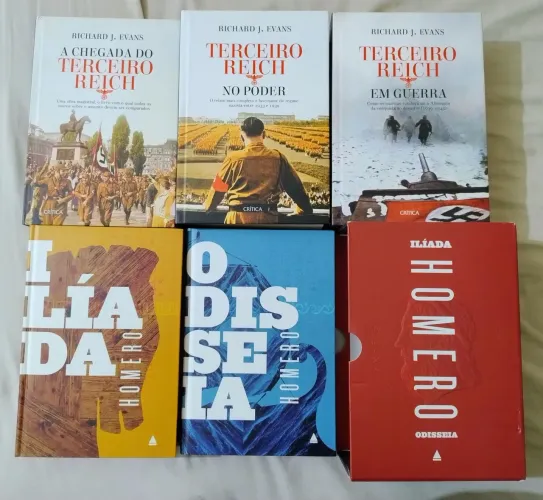 Livros Ilíada e Odisseia + Box Terceiro Reich