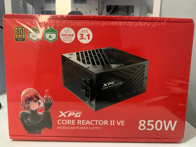 Fonte XPG Core Reactor 850W Gold Full Modular Nova Lacrada
