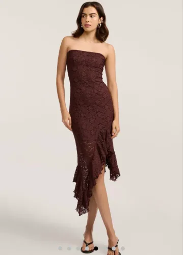 Vestido marrom renner novo PP