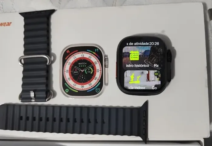 Smartwatch Microwear Ultra Series 8 49mm NFC Bluetooth Faz Ligações Tela Infinita