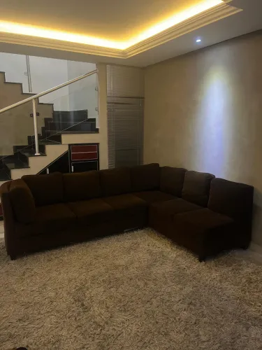 Sofá de canto Orgânico 6 lugares com Chaise