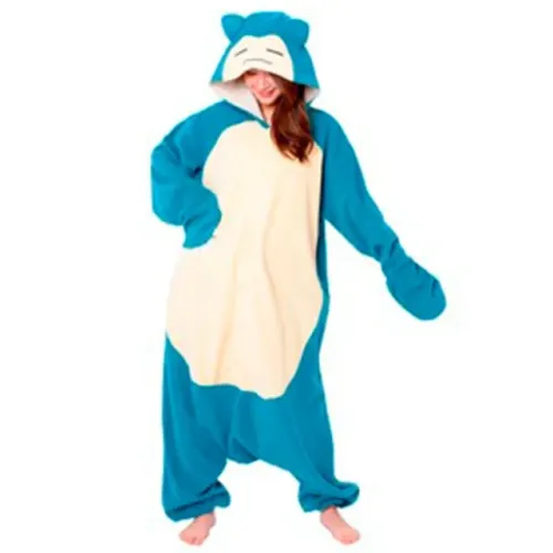 Pijama Macacão Kigurumi Adulto Snorlax Pokemon Tamanho PP