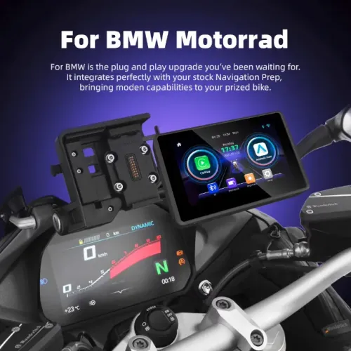 Carplay Moto BMW 5 Polegadas - Touch Screen - Multimidia