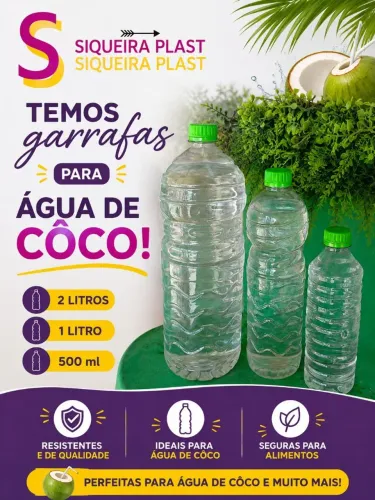 GARRAFAS PET P/SUCOS, ÁGUA DE COCO ETC....