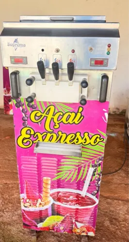 Máquina de sorvete italiano/açai.