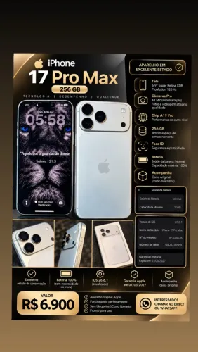 IPHONE 17 PRO MAX 256