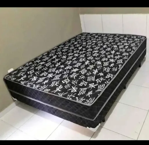 CAMA CASAL BOX CONJUGADA COLCHÃO DE 20CM COM MOLAS ENSACADAS OU SEM FRETE GRÁTIS
