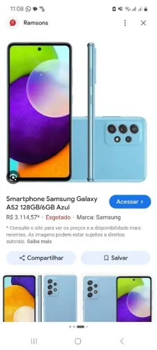 Vendo esse a52 ou troco em outro celular top