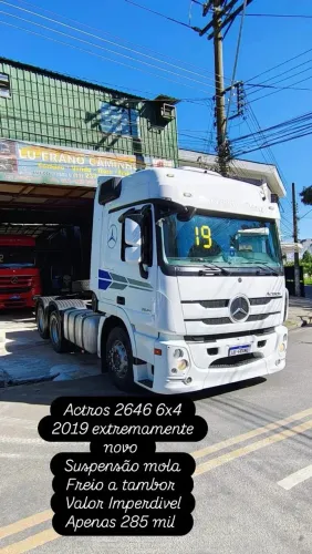 Actros 2646 6x4 2019 Suspensão mola 