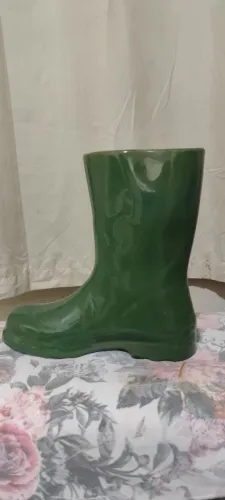 Grande Vaso bota galocha Porcelana ou Cerâmica