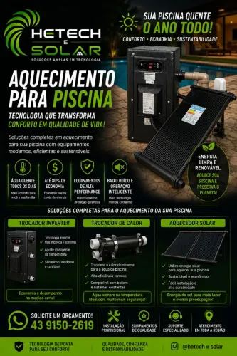 Aquecimento pra piscina