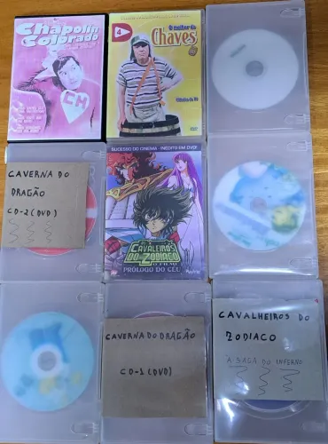 LOTE N°04 - LOTE DVDs USADOS + BRINDE SURPRESA