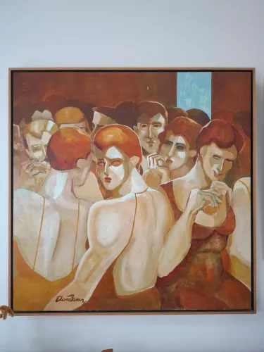 Tela pintada a óleo
