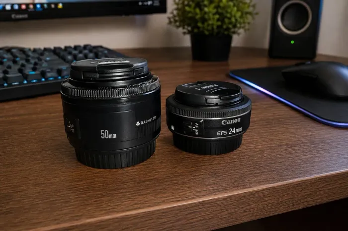 Lente 24mm e 50mm