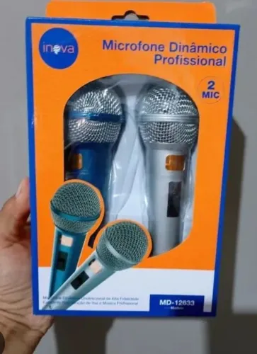 2 Microfones Inova profissionais, ambos por R$90,00