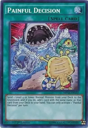 Yugioh!!! Painful Decision MP16-PT151 Secret Rare