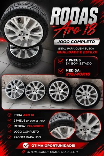 Rodas aro 18 + 2 pneus