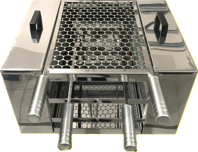 Churrasqueira Shp Grill Compacta Com Lajota Refratária