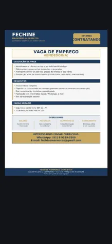 VAGA DE EMPREGO 