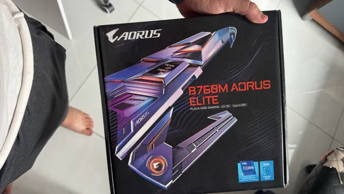 Placa Mãe Gigabyte B760M AORUS Elite DDR5 LGA1700 - Intel 12ª/13ª/14ª