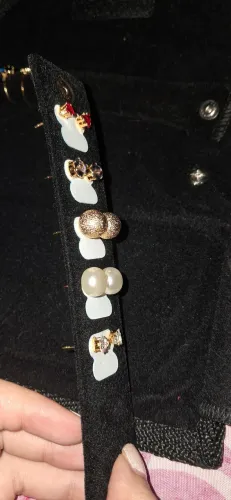 Brinco semi jóia folheado ouro 18K banho mais grosso