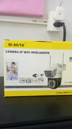 Câmera de Segurança IP Wi-Fi B-Max BM-IP174 Full HD 1080p IP66 Visão Noturna Áudio - Bmax