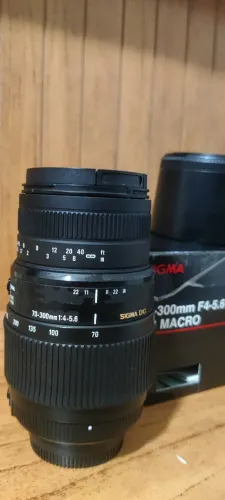 Lente Sigma Nikon 70-300 completa e revisada com garantia