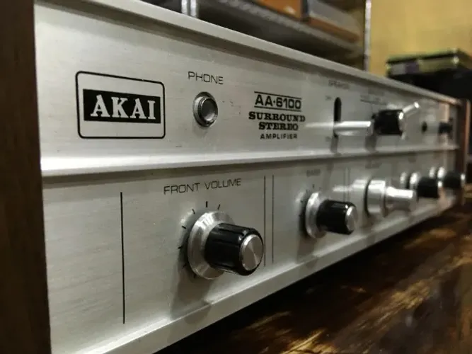 Amplificador Akai - Modelo Aa-6100 - Igual Receiver Vintage Som Jbl Marantz Hi-fi Hi-end