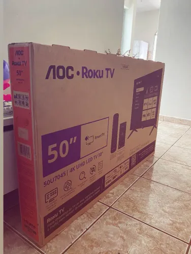 Smartv 50 polegadas 4K AOC nova lacrada 