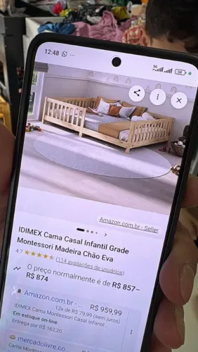 Cama infantil de chão 
