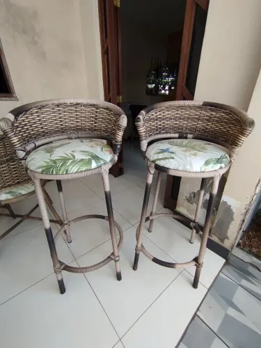 Banquetas em vime