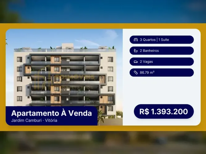 Apartamento com Cozinha Gourmet no Jardim Camburi | Venha Conhecer!