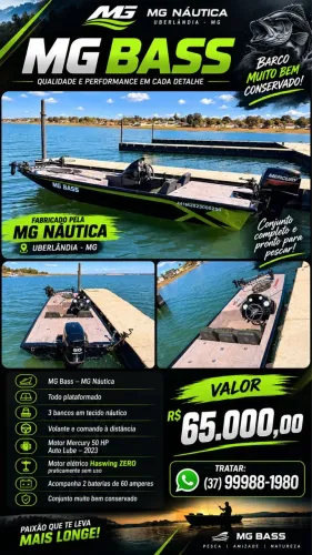 Barco de pesca MG BASS MG Náutica 50hp