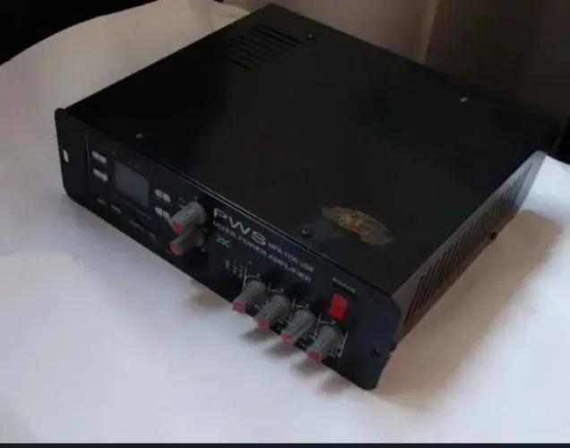 Amplificador Som Ambiente PWS MPA-1100 USB 100W  Usado Leia a Descrição