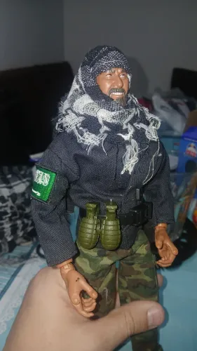 Boneco árabe filme indiana Jones 26 cm