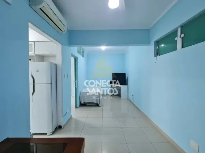 Apto 1 quarto, José Menino, Santos, Cod: 661
