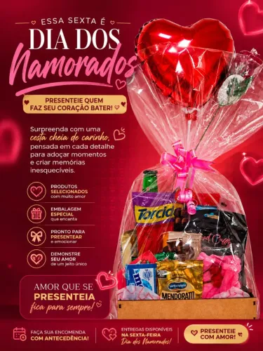Cesta Dia dos namorados 