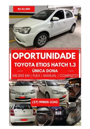 Toyota Etios X 1.3 Flex 16V 5P Mec. 2015