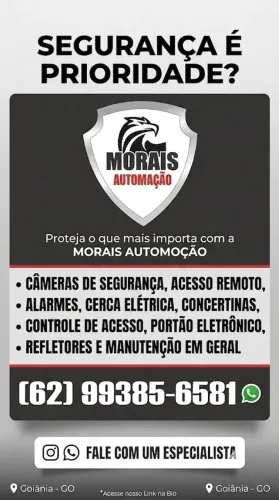 Câmeras de segurança, portão eletrônico, motor de portão?